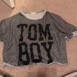 “Tom Boy” crop top